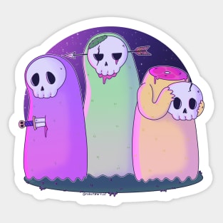 Pastel Ghosts Sticker